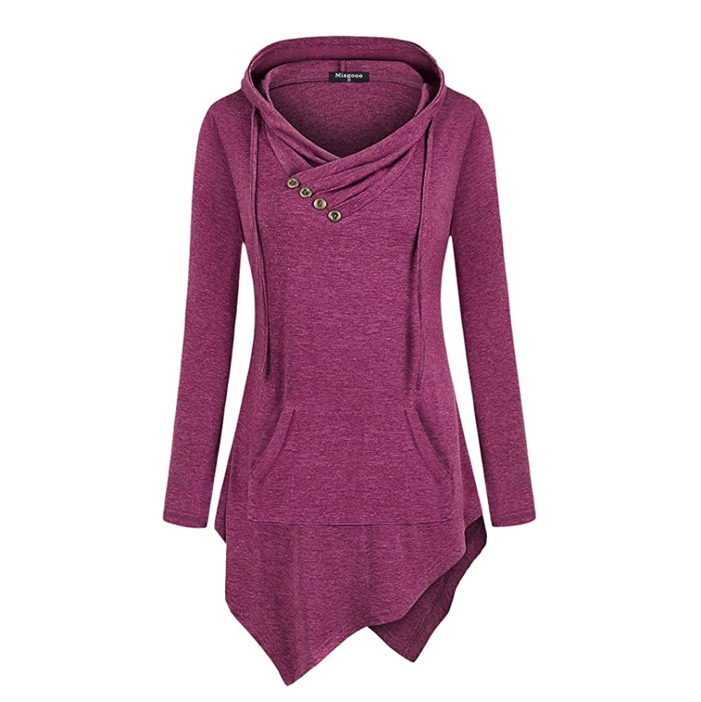Soft hooded pullover